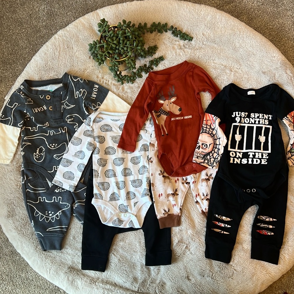 Baby boy matching sets bundle.